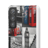 Graffiti Phone Case: London Skyline, Neon Accents, Edgy Styl - Phone Case by Printify | Unique designs from ArteoDesign