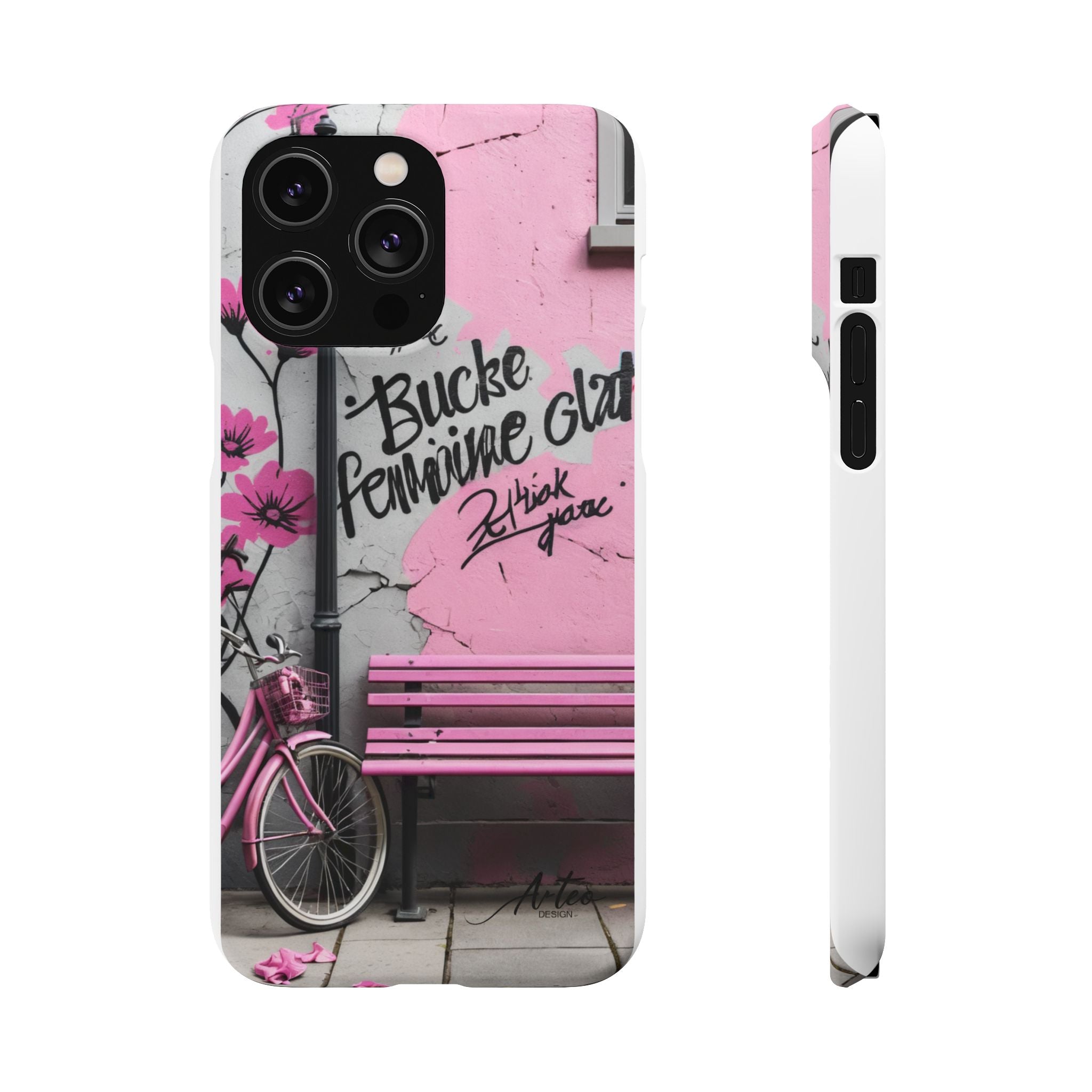 Urban Graffiti Phone Case for Girls - Soft Neon Street Art