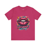 Bold Pink Graphic T-Shirt – Lip Art Design for Women