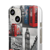 Graffiti Phone Case: London Skyline, Neon Accents, Edgy Styl - Phone Case by Printify | Unique designs from ArteoDesign