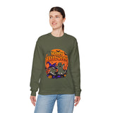 Happy Halloween Sweatshirt – Ghosts & Pumpkins Graphic