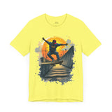 Men's Sunset Skateboarding Graphic T-Shirt - Urban Style