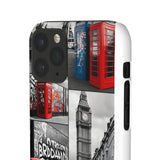 Graffiti Phone Case: London Skyline, Neon Accents, Edgy Styl - Phone Case by Printify | Unique designs from ArteoDesign