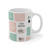 Grateful Heart Collage Mug - Start Each Day with Gratitude