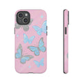 Y2K Butterfly Pink iPhone Case – Glitter Aesthetic