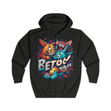 Men’s Retro Vibes Cartoon Hoodie - Vibrant Graphic Design