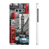 Graffiti Phone Case: London Skyline, Neon Accents, Edgy Styl - Phone Case by Printify | Unique designs from ArteoDesign