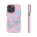 Y2K Butterfly Pink iPhone Case – Glitter Aesthetic