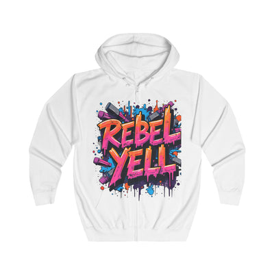 Rebel Yell Women's Hoodie - Bold Graffiti Urban Streetwear
