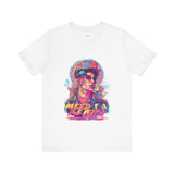 Vibrant Portrait Graphic T-Shirt – Bold Urban Art Style Tee