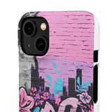 Chic Graffiti Phone Case - Feminine Urban Style for Girls