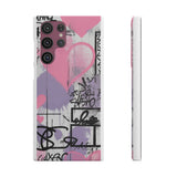 Chic Urban Graffiti Phone Case for Girls - Street Art Design