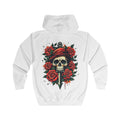 Urban Streetwear Fearless Skull & Roses Tattoo Hoodie