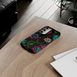 Urban Floral Graffiti Phone Case – Neon Street Art Vibes for iPhone & Samsung