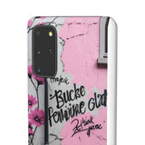 Graffiti Phone Case: Urban Chic with a Feminine Twist - Phone Case by Printify | Unique designs from ArteoDesign