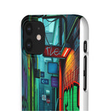 Urban Graffiti Chic: London Skyline Phone Case for Girls - Phone Case by Printify | Unique designs from ArteoDesign