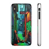 Urban Graffiti Chic: London Skyline Phone Case for Girls - Phone Case by Printify | Unique designs from ArteoDesign