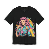 Vibrant '90s Throwback T-Shirt for Women | Retro Pop Art Graphic Tee