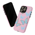Y2K Butterfly Pink iPhone Case – Glitter Aesthetic