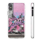 Chic Graffiti Phone Case - Feminine Urban Style for Girls