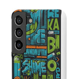 Graffiti Chic Phone Case: Urban Style with a Feminine Twist - Phone Case by Printify | Unique designs from ArteoDesign