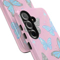 Y2K Butterfly Pink iPhone Case – Glitter Aesthetic