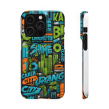 Graffiti Chic Phone Case: Urban Style with a Feminine Twist - Phone Case by Printify | Unique designs from ArteoDesign