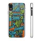 Urban Graffiti Style Phone Case - Cool and Chic for Girls