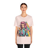 Vibrant '90s Throwback T-Shirt for Women | Retro Pop Art Graphic Tee