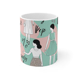 Vintage Fashion Mug – Retro Chic Women’s Style Design