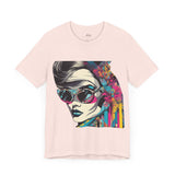 Women's Pop Art Portrait Tee - Vibrant Urban Streetwear Style