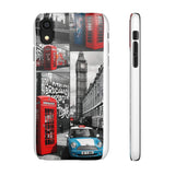 Graffiti Phone Case: London Skyline, Neon Accents, Edgy Styl - Phone Case by Printify | Unique designs from ArteoDesign