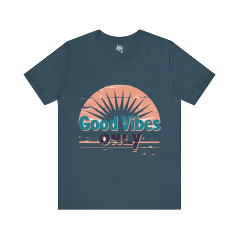 Good Vibes Only Typography T-Shirt - Positive Energy