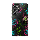 Urban Floral Graffiti Phone Case – Neon Street Art Vibes for iPhone & Samsung