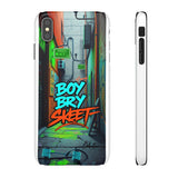 Urban Graffiti Phone Case for Boys - Gritty Streetwear Style