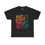 Riot Style T-Shirt – Black Urban Graffiti Tee UK
