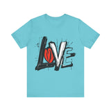 Pink Love Graffiti T-Shirt - Valentine's Day Streetwear