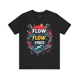 Flow Vibes T-Shirt – Vintage Boombox and Turntable Hip-Hop Tee