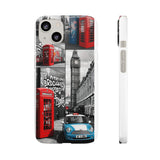 Graffiti Phone Case: London Skyline, Neon Accents, Edgy Styl - Phone Case by Printify | Unique designs from ArteoDesign