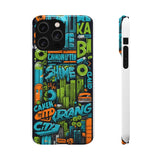 Graffiti Chic Phone Case: Urban Style with a Feminine Twist - Phone Case by Printify | Unique designs from ArteoDesign