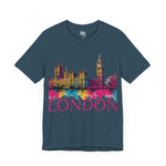 London Skyline Splatter T-Shirt - Urban Retro Design