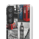 Graffiti Phone Case: London Skyline, Neon Accents, Edgy Styl - Phone Case by Printify | Unique designs from ArteoDesign