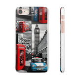 Graffiti Phone Case: London Skyline, Neon Accents, Edgy Styl - Phone Case by Printify | Unique designs from ArteoDesign