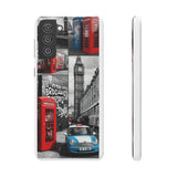 Graffiti Phone Case: London Skyline, Neon Accents, Edgy Styl - Phone Case by Printify | Unique designs from ArteoDesign