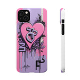 Graffiti Phone Case: Urban Chic for Girls with London Skylin - Phone Case by Printify | Unique designs from ArteoDesign