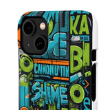 Graffiti Chic Phone Case: Urban Style with a Feminine Twist - Phone Case by Printify | Unique designs from ArteoDesign