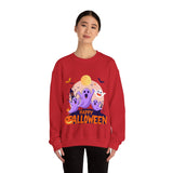 Halloween Ghost Sweatshirt – Cute Spooky "Happy Halloween" Design