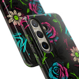 Urban Floral Graffiti Phone Case – Neon Street Art Vibes for iPhone & Samsung
