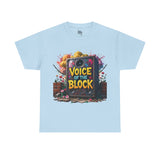 Voice of the Block Graffiti Speaker Tee – Navy