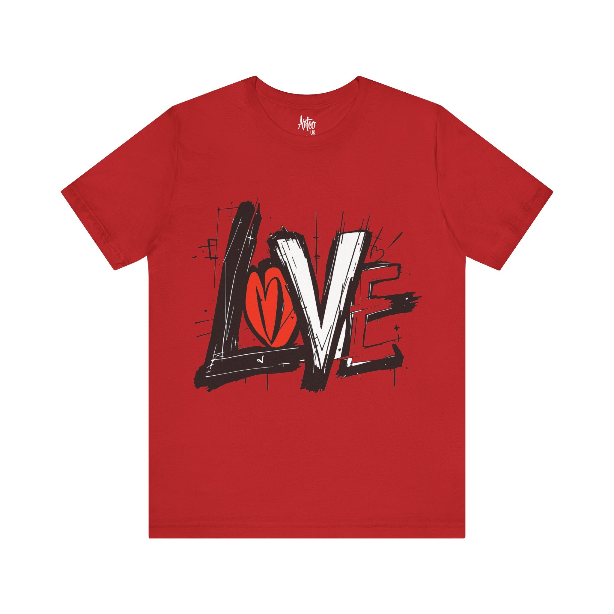 Pink Love Graffiti T-Shirt - Valentine's Day Streetwear